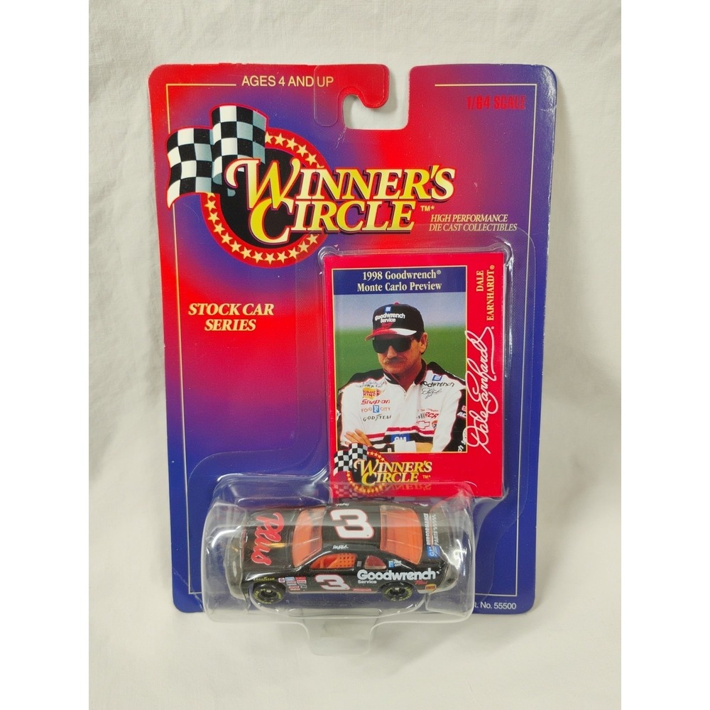 1998 WINNER'S CIRCLE NASCAR 1/64 SCALE STOCK CAR SERIES #3 DALE EARNHARDT‎